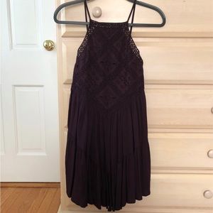 American Eagle Halter Tiered Swing Dress